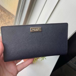 Navy Blue Kate Spade Large Wallet